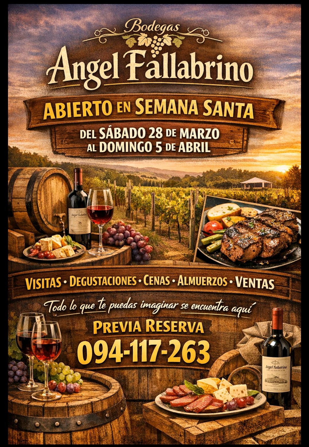 BODEGA ANGEL FALLABRINO: ABIERTO EN SEMANA SANTA